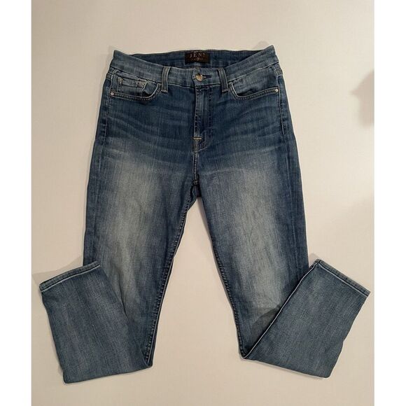 Jen 7 By 7‎ For All Mankind Women's Sz 6 Distressed Blue Jeans - Picture 1 of 12